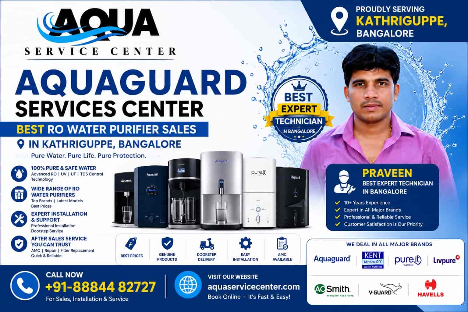 Best RO Water Purifier Sales in Kathriguppe Bangalore