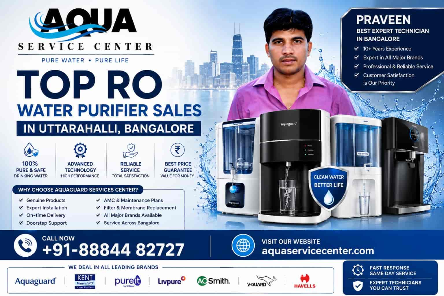 Best RO Water Purifier Sales in Uttarahalli Bangalore