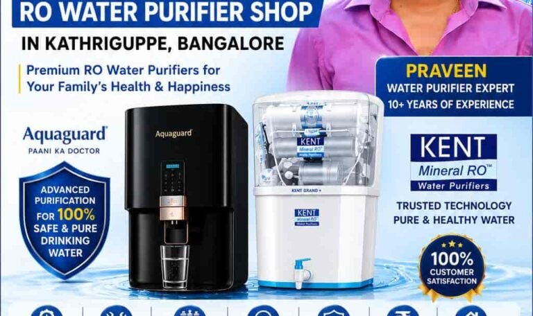 Best RO Water Purifier Shops in Kathriguppe in Bangalore
