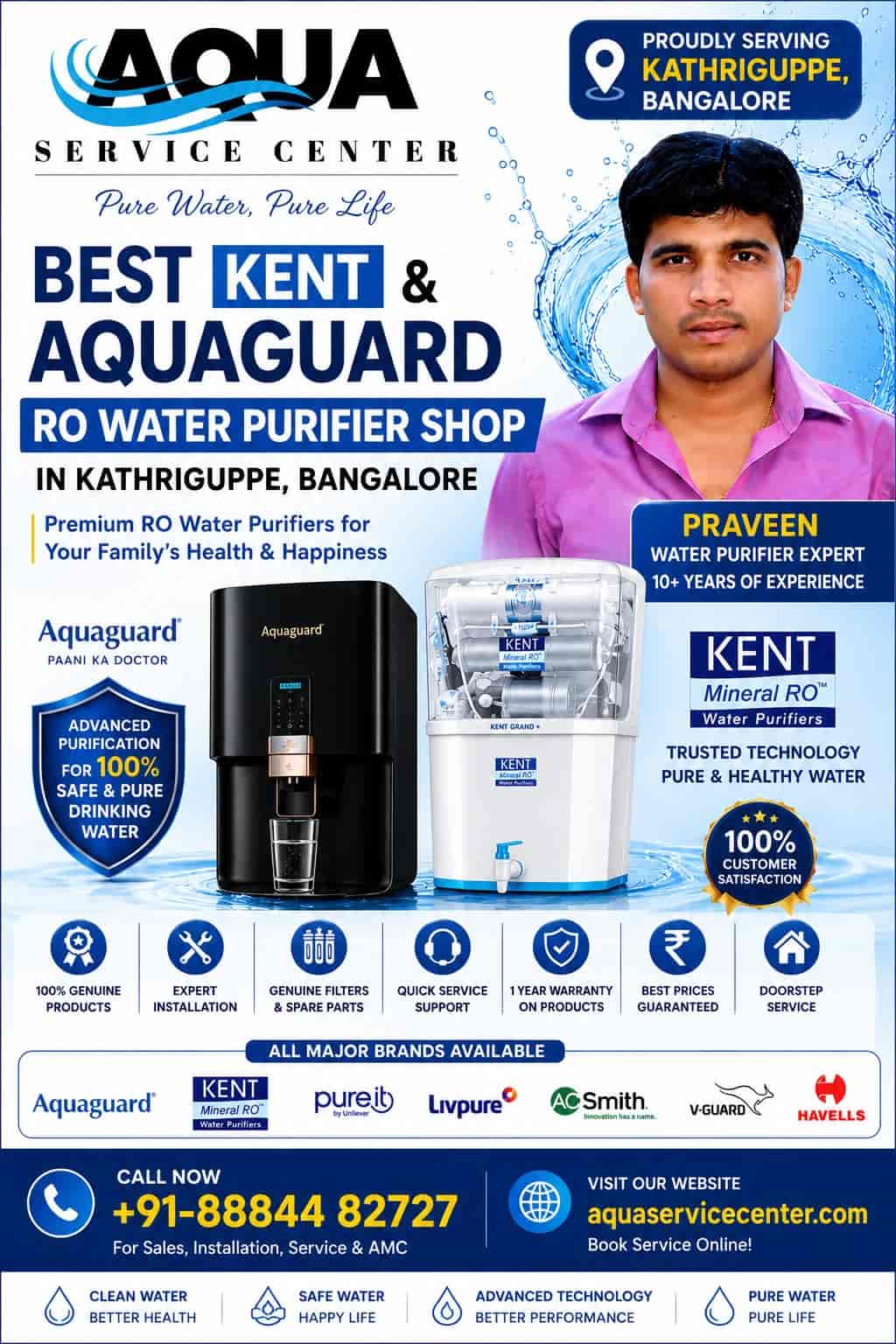 Best RO Water Purifier Shops in Kathriguppe in Bangalore