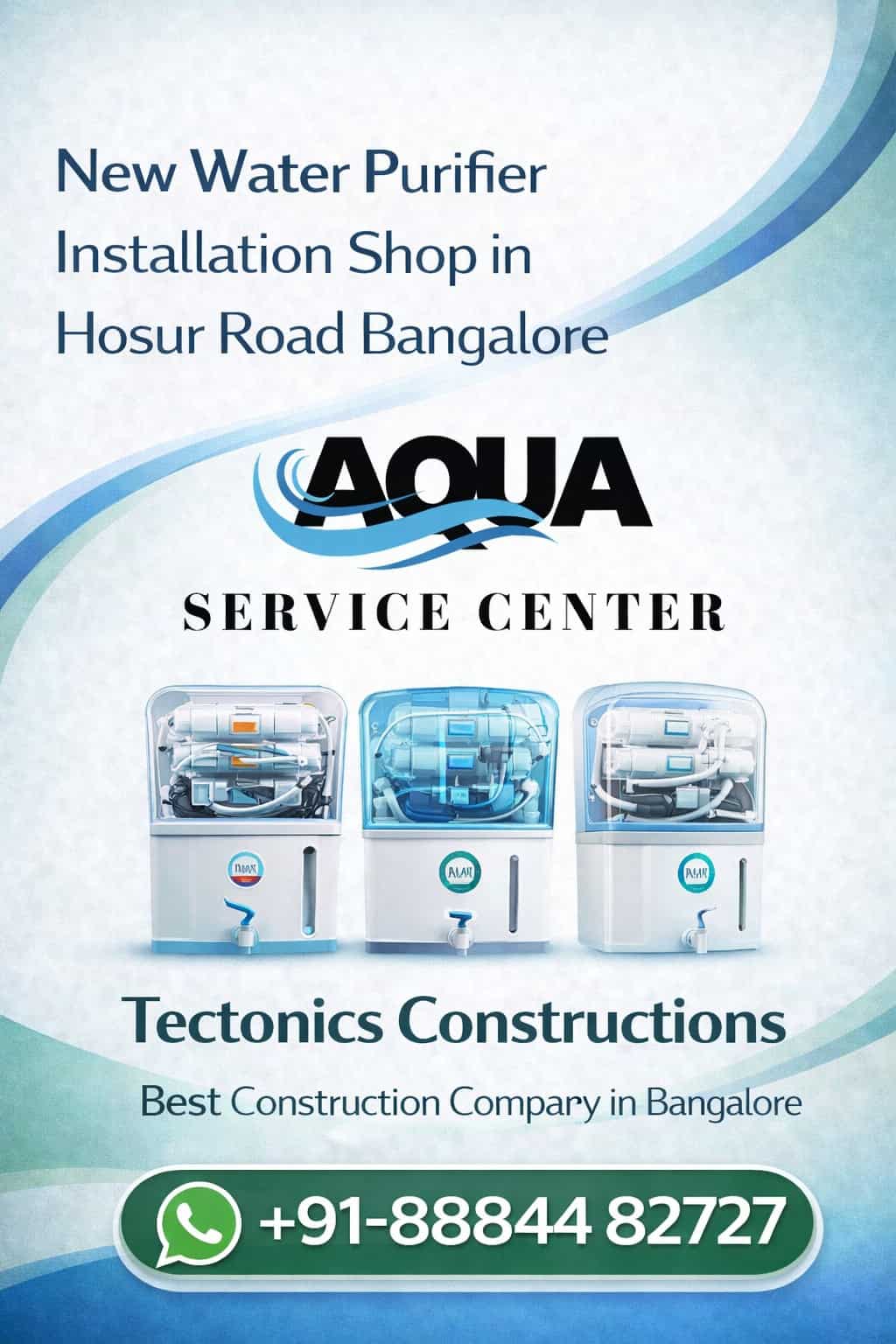 New Water Purifier Installation Shop in Hosur Road Bangalore