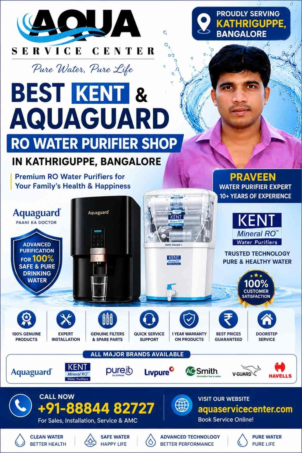 Best RO Water Purifier Shops in Kathriguppe in Bangalore